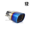 Universal Car Auto Exhaust Muffler Tip Stainless Steel Pipe Chrome Trim