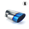 Universal Car Auto Exhaust Muffler Tip Stainless Steel Pipe Chrome Trim