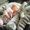 60cm Colorful Giant Elephant Stuffed Animal Toy Pillow