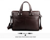 P. Kuone Genuine Man Leather Briefcase