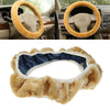 Soft Warm Plush Winter Car Steering-Wheel Cover Elastic Universal Steering Wheel Cover Auto Supplies Cars Accessories