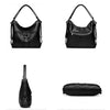Women Multiple-used Pu Leather Backpack Crossbody Bag