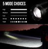 POPPAS Micro USB 1300LM XML-T6 Chips Red and White RAY LED Flashlight