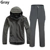 Men Outdoor Hiking and Hunting Clothes Camouflage Jacket + Pants