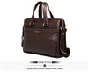 P. Kuone Genuine Man Leather Briefcase