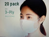 20pcs Disposable Medical Face Mouth Masks Non Woven Anti-Dust Earloops Mask