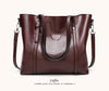 Women bag Oil wax Leather Handbags