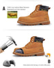 Safety Work Style Men Shoes Yellow Lace Up Steel Toe