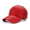 Unisex Men Women PU Leather  Baseball Cap Hat
