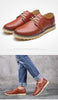 Merkmak Men Casual Leather Shoes Luxury Brand