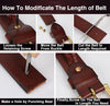 DINISITON Cow Genuine Leather Belts for Men