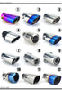 Universal Car Auto Exhaust Muffler Tip Stainless Steel Pipe Chrome Trim