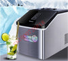 220V Electric Ice Maker Stainless Steel Manual Adding Water