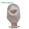 Colostomy bag with drainage