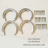 4pcs/set New Aluminum Horseshoe