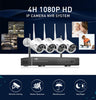 Wireless CCTV System 1080P 1TB HDD 2MP 4CH NVR IP IR-CUT outdoor CCTV Camera