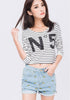 Denim Shorts Women Summer Banana Flower Embroidery
