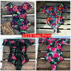 2019 New Sexy Off the Shoulder Solid Swimwear Women One Piece Swimsuit