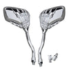 Skull Claw Rear View Mirrors for Motorcycle Harley Honda Suzuki Yamaha