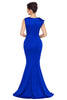Asymmetric Pleats Detail Elegant Long Party Dress