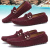 Summer genuine leather men casual shoes