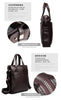 P. Kuone Genuine Man Leather Briefcase