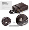 P. Kuone Genuine Man Leather Briefcase