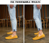 Summer genuine leather men casual shoes