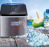 220V Electric Ice Maker Stainless Steel Manual Adding Water