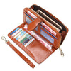 Oil Leather Long Hasp Wallet