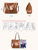 Women bag Oil wax Leather Handbags