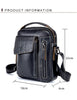 BULLCAPTAIN Genuine Leather Men Messenger Bag