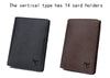 BULLCAPTAIN Genuine Cow Leather Men Wallet