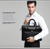 P. Kuone Genuine Man Leather Briefcase