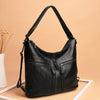 Women Multiple-used Pu Leather Backpack Crossbody Bag