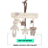 Rabbit baby hanging bed safety seat plush toy
