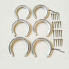 4pcs/set New Aluminum Horseshoe