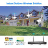 Wireless CCTV System 1080P 1TB HDD 2MP 4CH NVR IP IR-CUT outdoor CCTV Camera