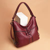Women Multiple-used Pu Leather Backpack Crossbody Bag
