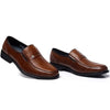 Men’s Brown Oxford Shoes Leather Work Business Dress Loafers