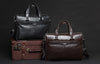 P. Kuone Genuine Man Leather Briefcase
