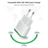 XEDAIN EU/USA Plug 2 Ports LED Light USB Charger