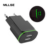 US EU Plug 2 Ports USB Charger