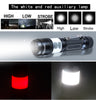 POPPAS Micro USB 1300LM XML-T6 Chips Red and White RAY LED Flashlight