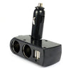 Car Cigarette Lighter 2 USB Splitter