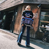 Fashion High Waist Flare Jeans Women Bell Bottom Denim