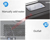 220V Electric Ice Maker Stainless Steel Manual Adding Water