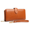 Oil Leather Long Hasp Wallet