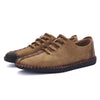 US Size 6.5-11 Men Hand Stitching Soft Sole Casual Lace Up Oxfords Shoes