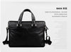 P. Kuone Genuine Man Leather Briefcase